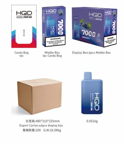 Hqd Hbar 6000 inhalaciones sin MOQ 2800 3500 5000 7000 8000 9000 10000 12000 cigarrillo electrónico cigarrillos E Mayorista/Proveedor Vape pluma desechable vaporizador dispositivo pod