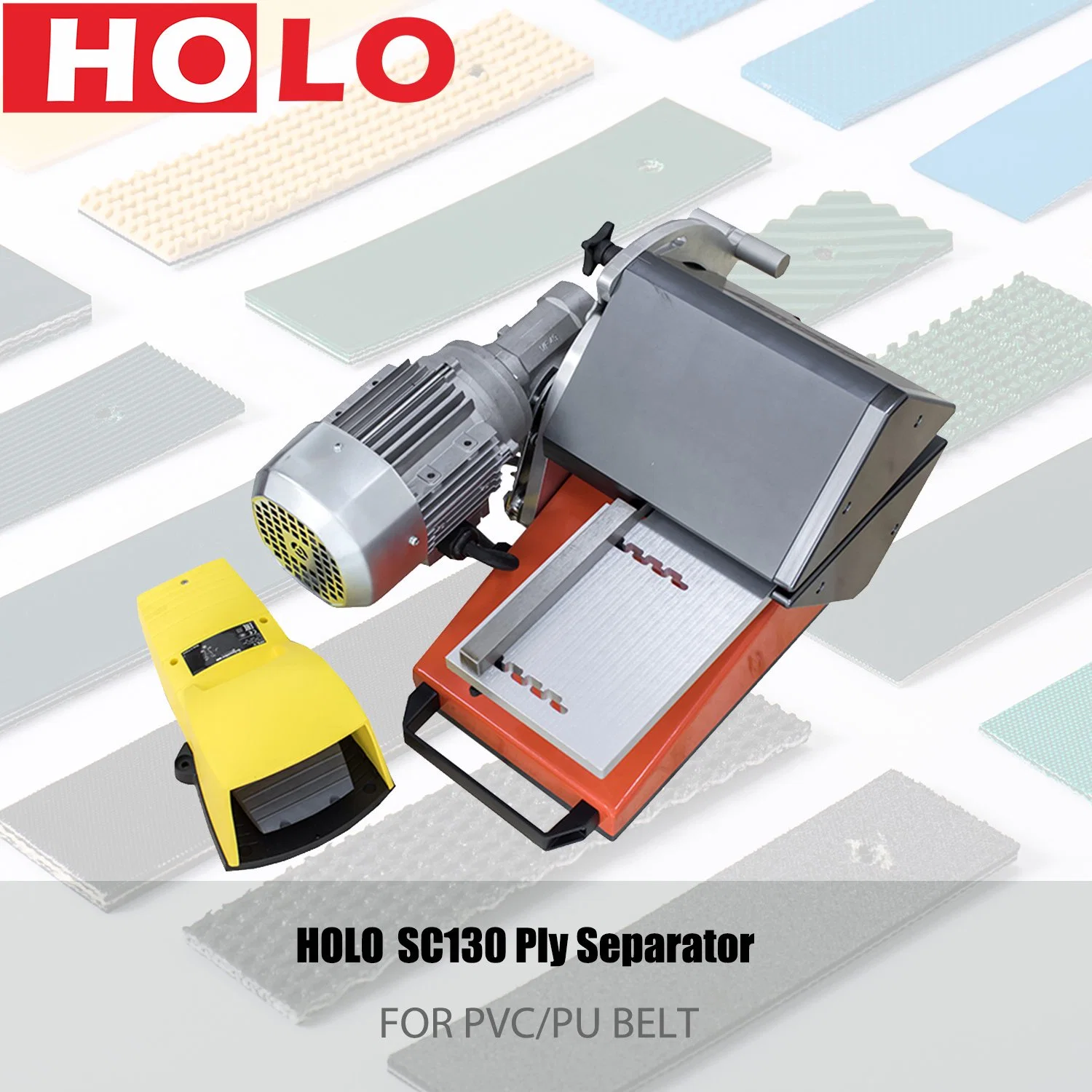 Holo PVC PU Rubber Conveyor Belt Ply Separator Splitting Machine