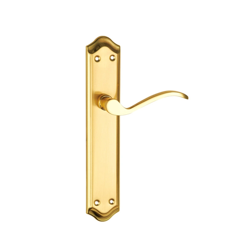 Ce Certificated Interior Bedroom Door Lever Handles Cover Lock with Plate