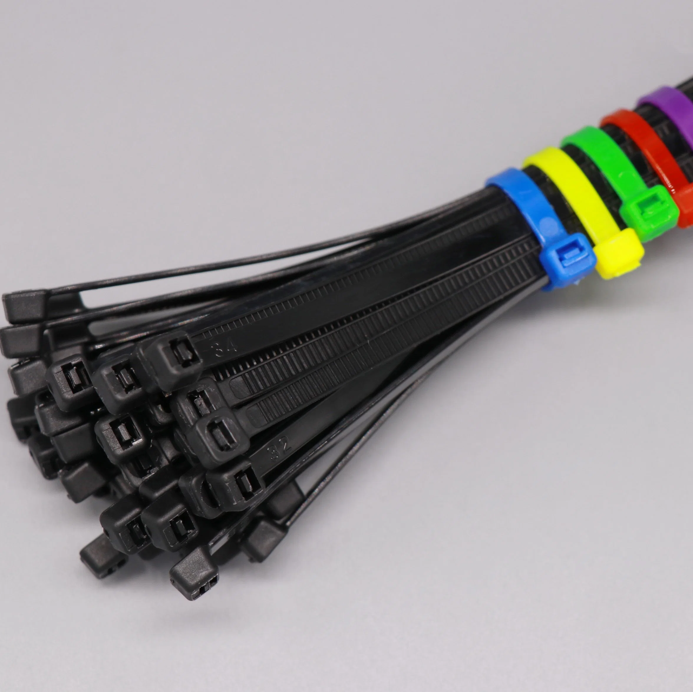 Colourful Self-Locking Nylon Cable Tie 3.6X250mm Plastic Ties with RoHS CE