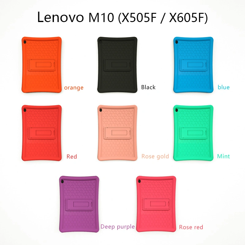 Protector Shell Case Shockproof Silicone Soft Cover with Kickstand for Lenovo Tab M10 HD Tb-X505f Tb-X505n