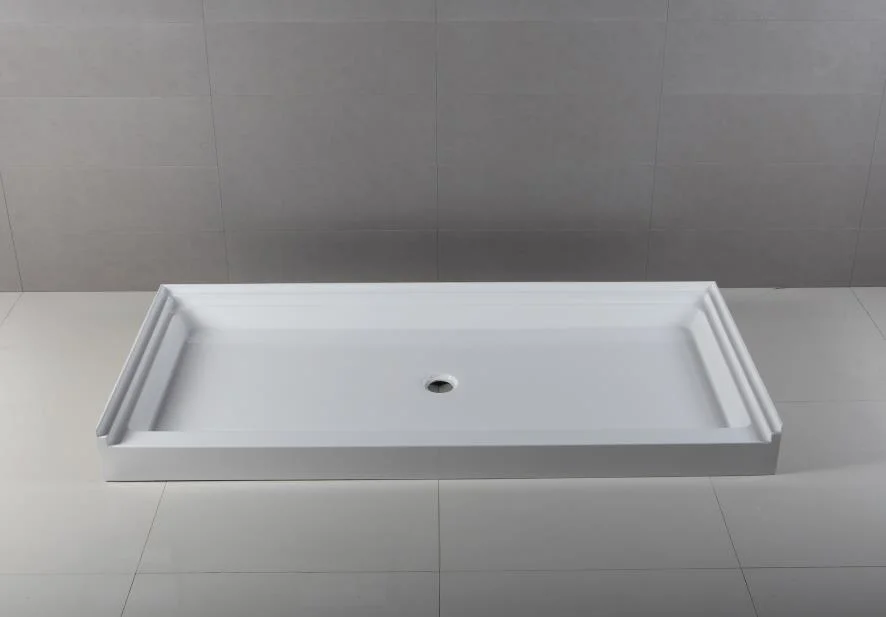 Rectangle Acrylic Integral Flange Shower Tray Plate with Cupc Approval 78X36inch