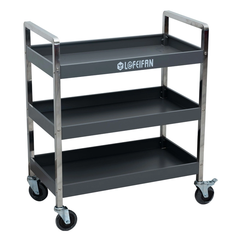 New Design Wholesale/Supplier Price Mobile Cabinet Trolley 3 Tier Rolling Workshop Tool Storage