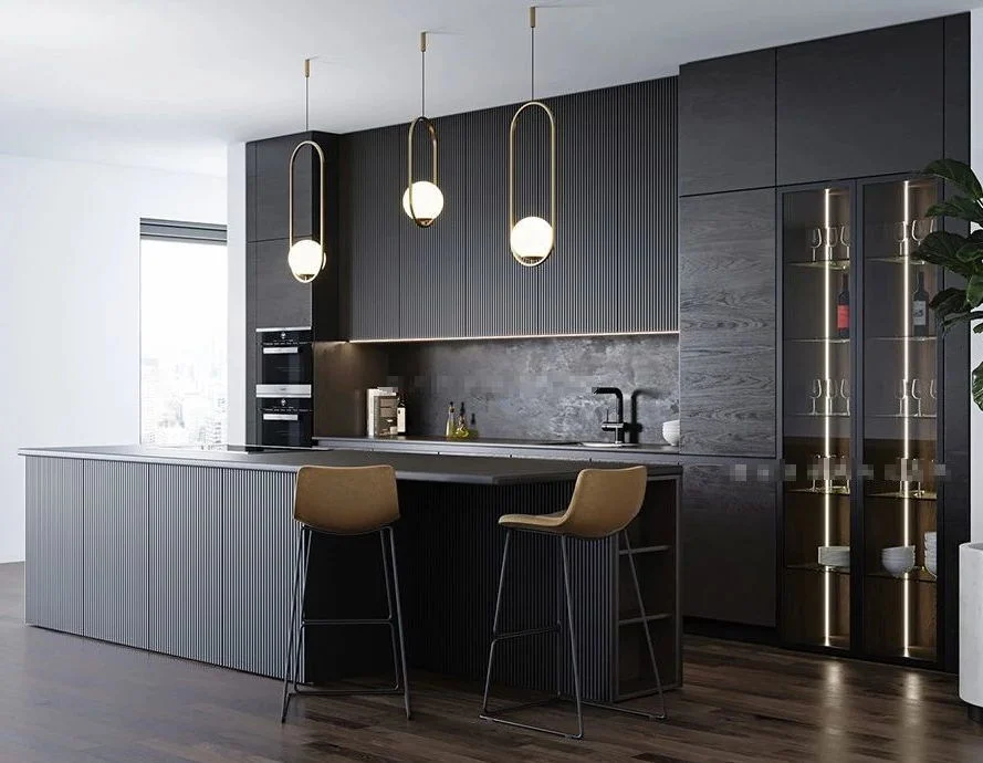 Modern Luxury Designs Home Furniture Hot Sale Customized Modular Kitchen Cabinets From Factory Directly Sample Customization