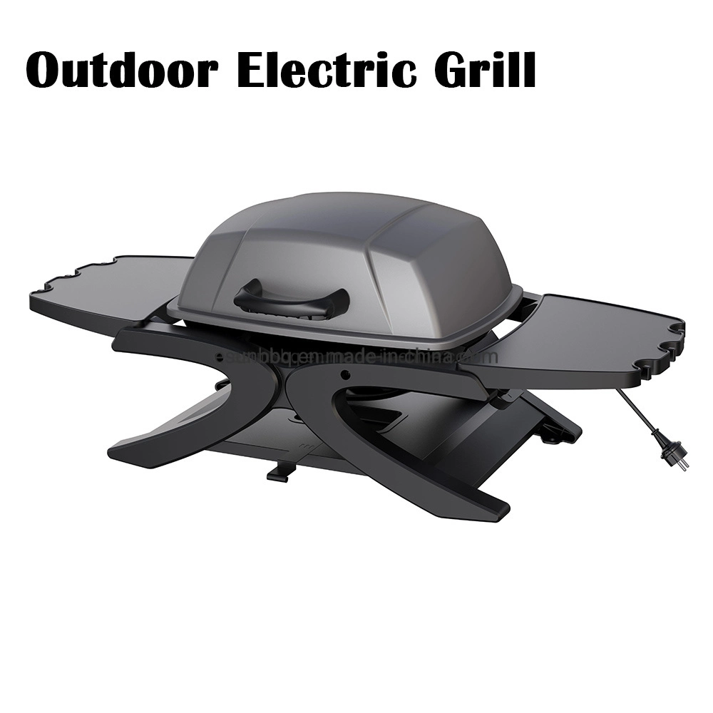 Esun Factory Direct Electric BBQ Grill with Cast Iron Cooking Grids High Temperature for Outdoor Living