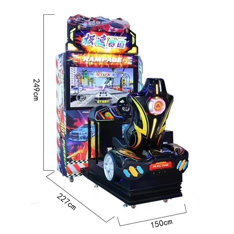 Ciudad de juego Nueva pista de carreras de 55 pulgadas de 47 pulgadas Dynamic Racing Game Machine Conexión de un solo jugador