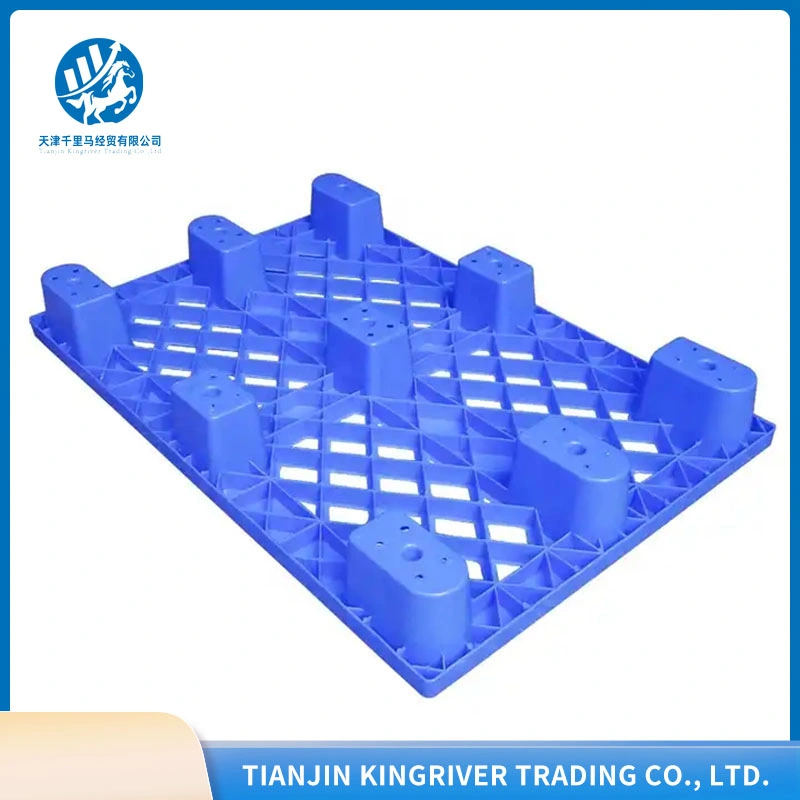 High quality/High cost performance HDPE Custom Heavy Duty Single Sided Plastic Pallets High Capacity Big Bag Plastic Pallet with 4 Tubes Prices