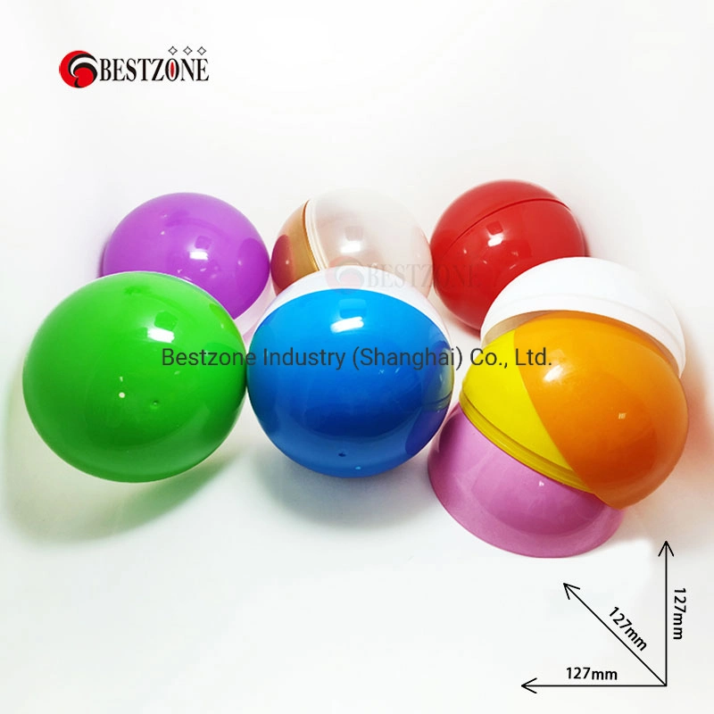 127mm 5 Inch Giant Full Color Plastic Capsule Toys for Gachapon Gumball Toy Machine Price Container Gift Pack