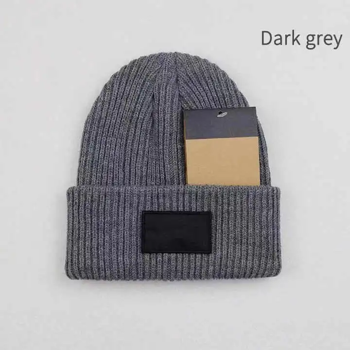 Gorro de inverno em malha com logótipo personalizado e várias cores com logótipo da moda em lã Luxury Boné para homem