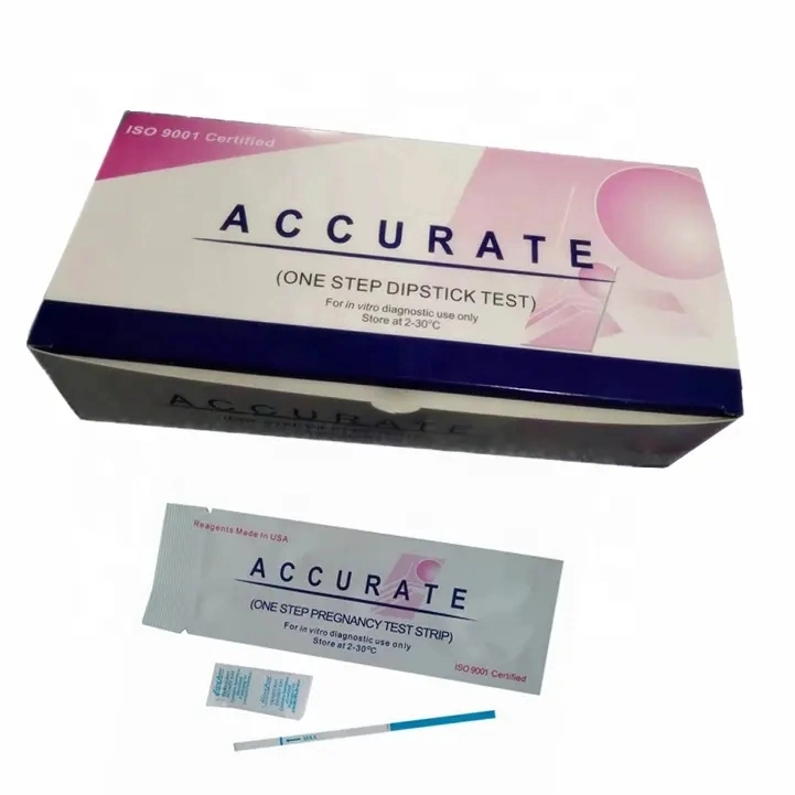 Kits de teste de urina de tiras cassete HCG Pregnancy Test One Step