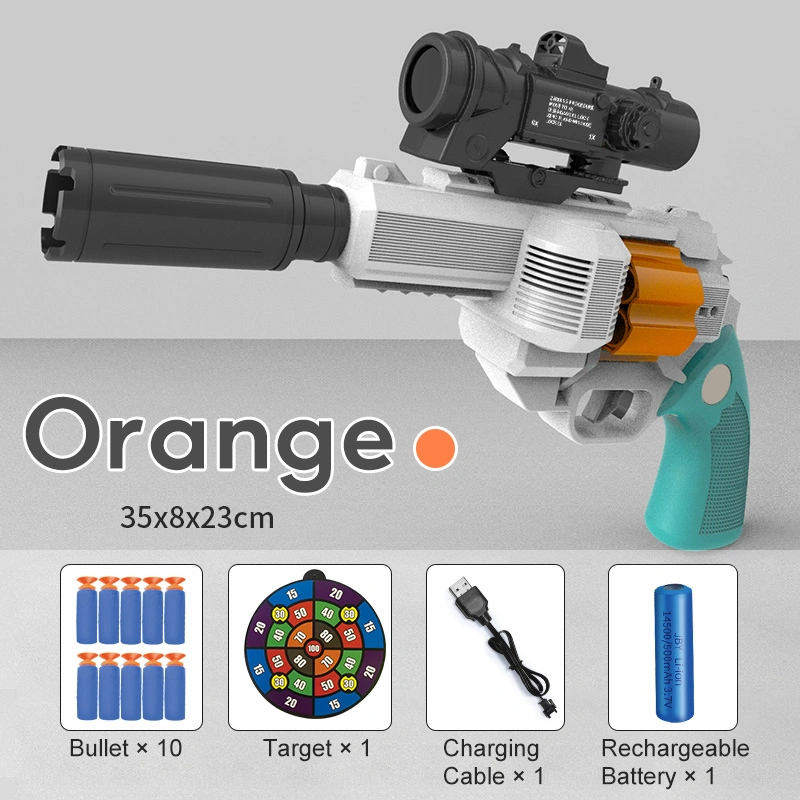 Tiktok Hot Sell Virtual Reality Shooting Game Gun Toy Electric Arma de juguete de bala suave con juego de bala de bala para niño