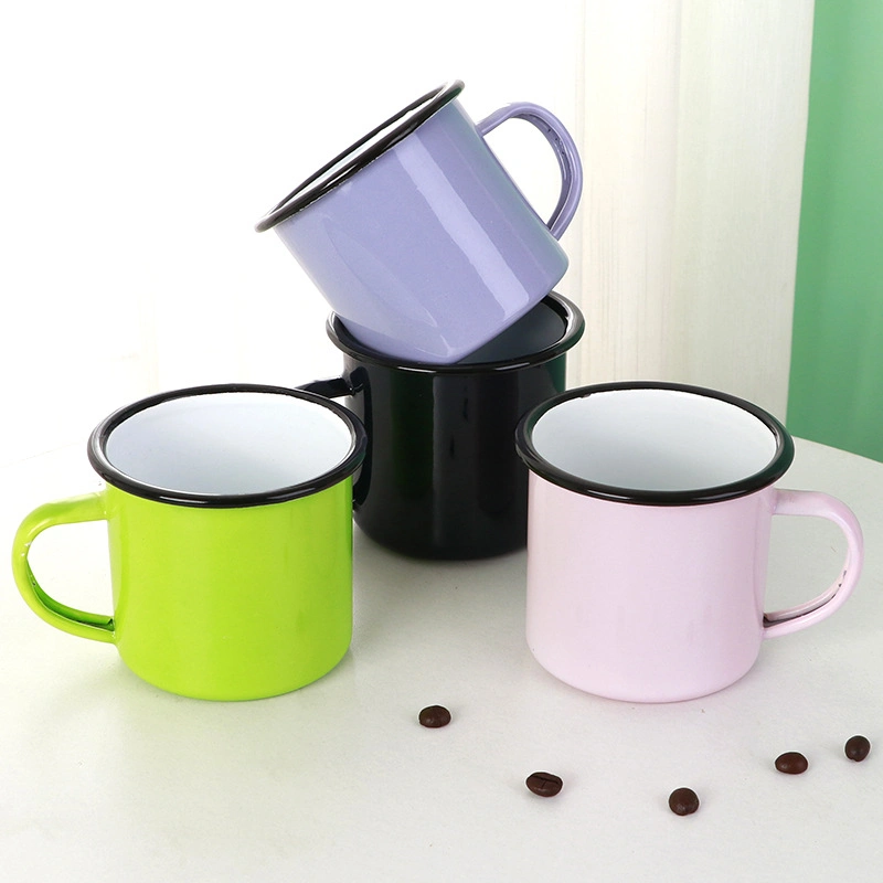 Nouveau produit de tendances de l'émail Mug personnalisé de Camping de qualité supérieure de la sublimation de l'émail des tasses à café personnalisé