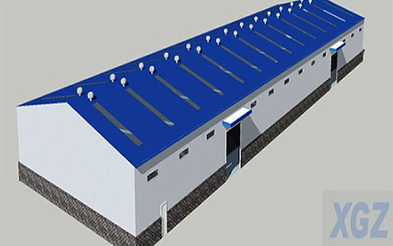 Steel Chicken Farm with Wholeset Equipments