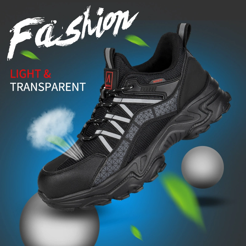 Flyknit Work Men Steel Toecap Sport Safety Shoes Footwear