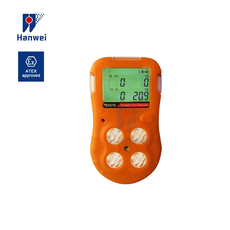 4 Gas Portable Multi-Gas Detector (LEL, CO, H2S, O2)