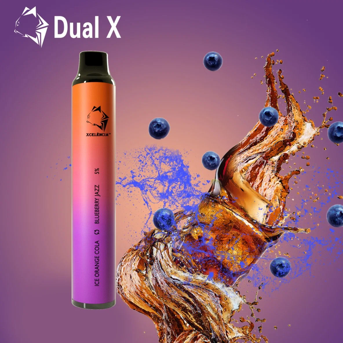 Dual X 1400 Puff Double Pod Switchable Flavor Disposable/Chargeable vape