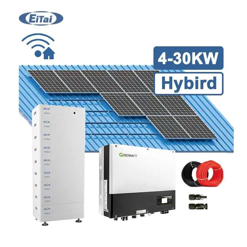 Eitai Home Sistemas de Energía Solar Fotovoltaica LiFePO4 Sistema de Panel de 150 kw Usina