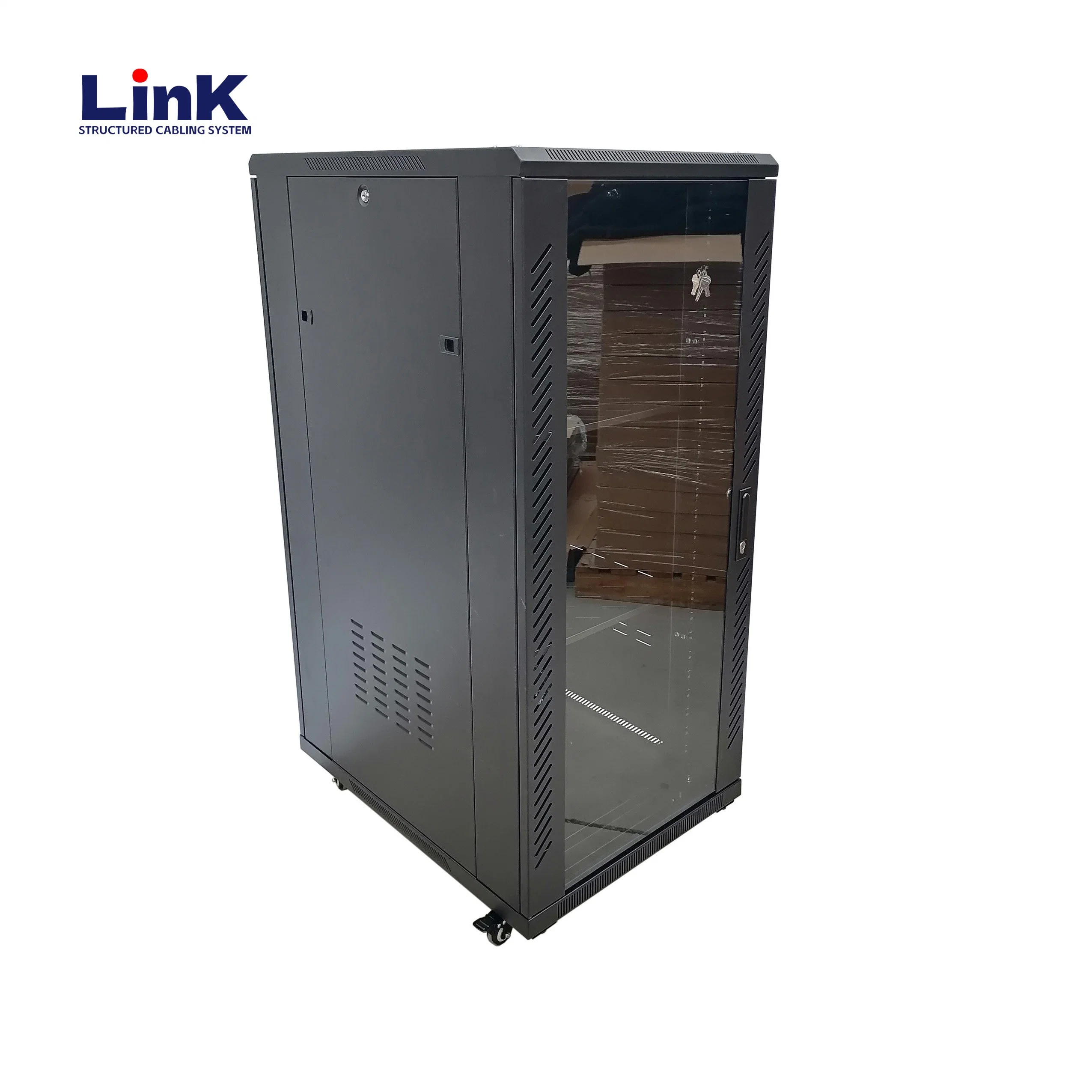 Floor Standing Glass Door DDF Network Server Rack