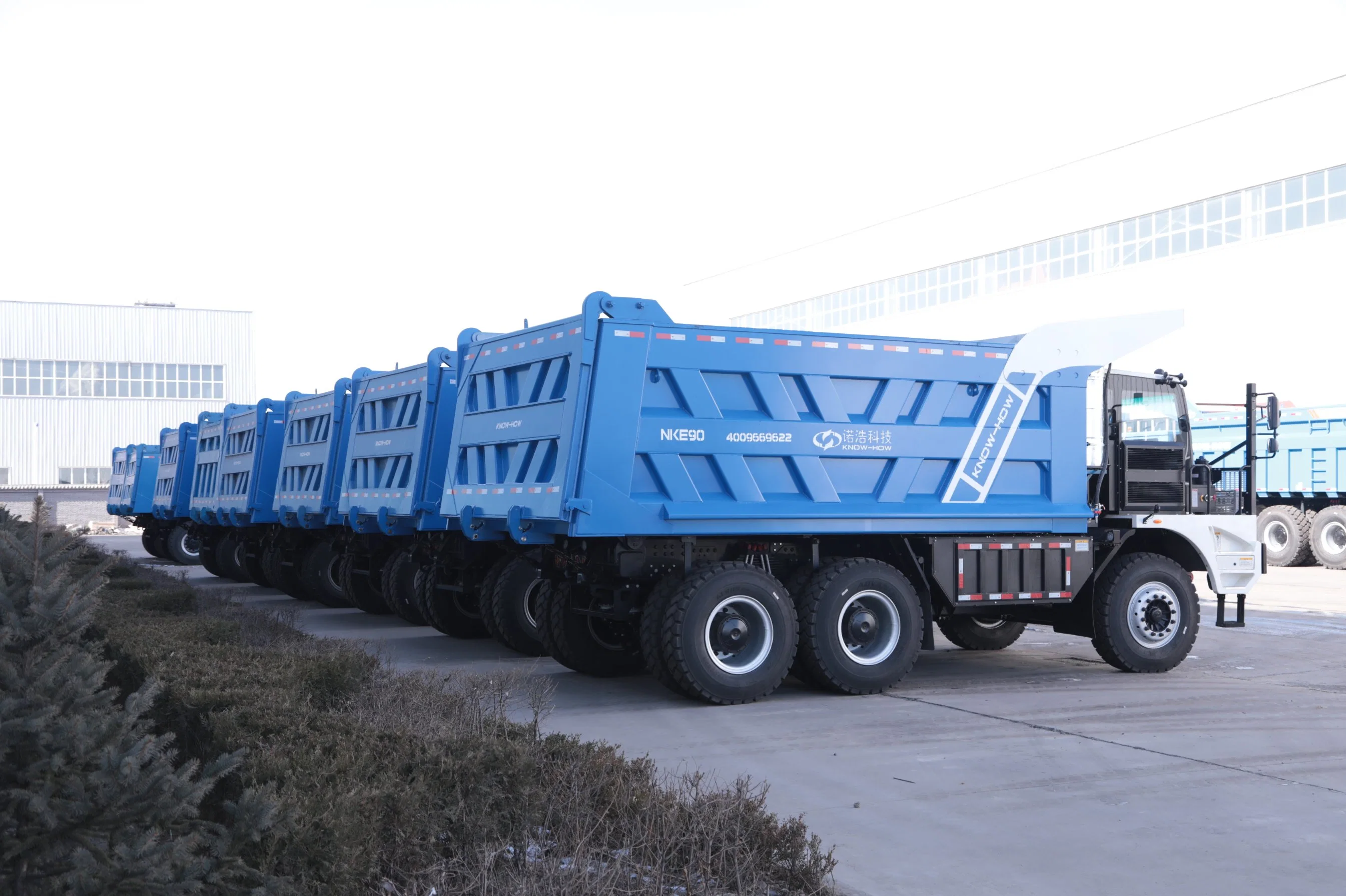 6&times; 4 Customized Know-How Nude Packing 40 Cbm~60 Cbm Capacity New Energy Battery Truck