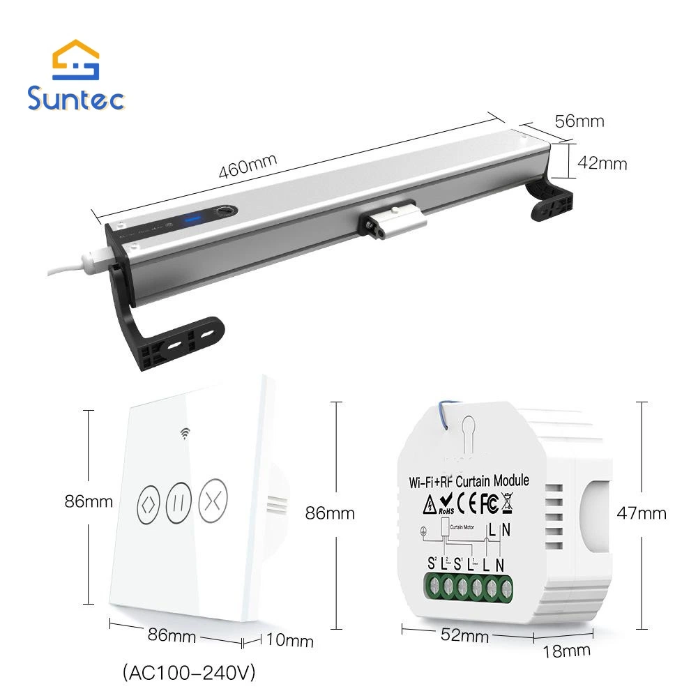 Smart Motorized Opener with Wireless Control and Rain Sensor