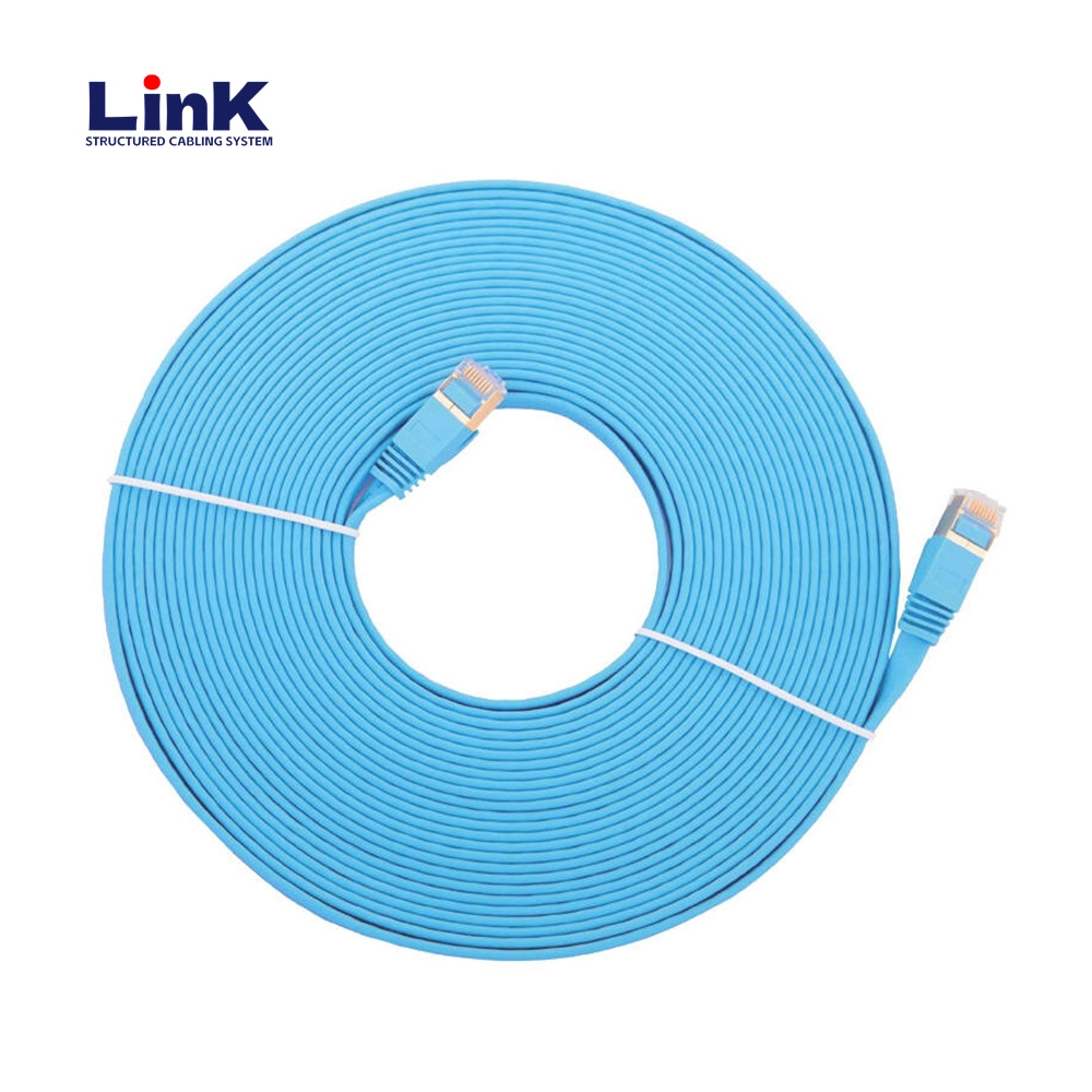 LSZH CAT6A Shielded Ethernet Patch Cord Cable with Snagless RJ45 Connectors