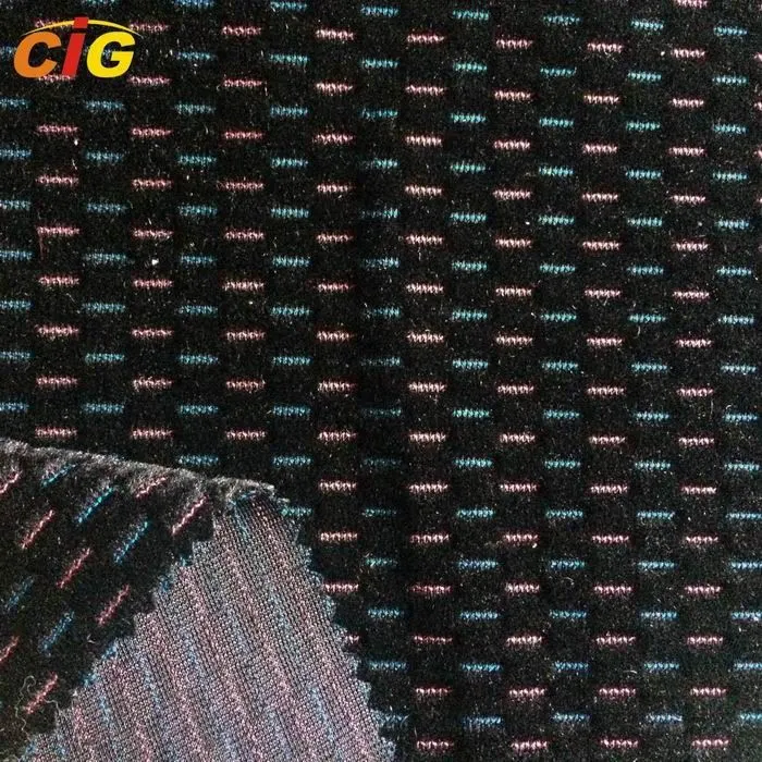 Tela de jacquard de cepillo de Tricot para la cubierta del asiento de coche