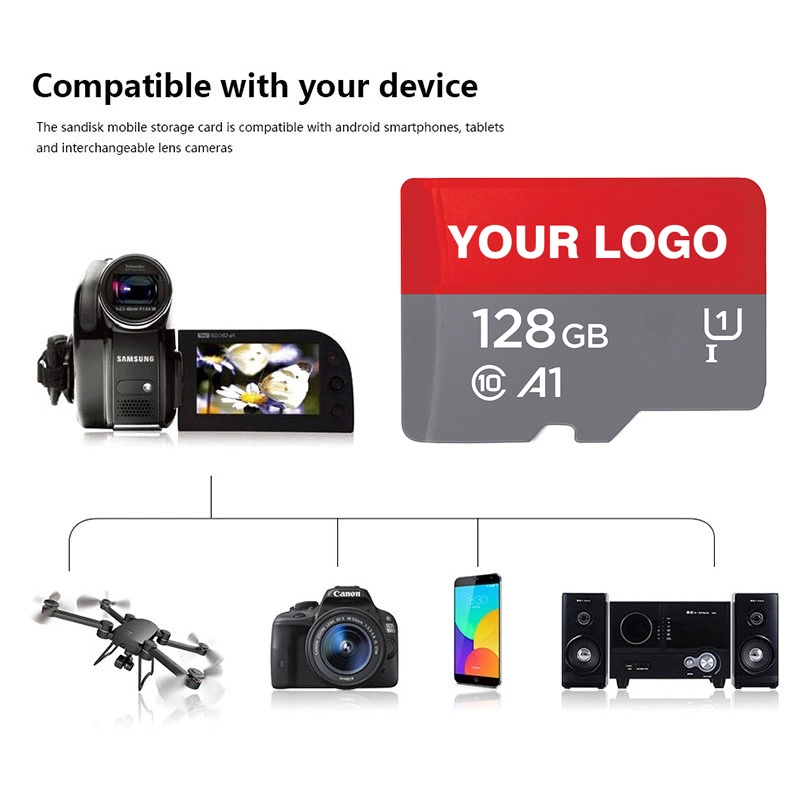 Customize Logo Real Full Capacity TF Card 16GB 32GB 64GB 128GB 256GB Memory Card