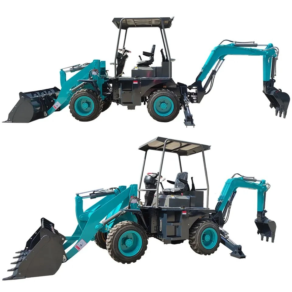 Nuevo 1 años de HF China Mini Excavadora cargadoras Cargadora Máquina Agricultura OEM