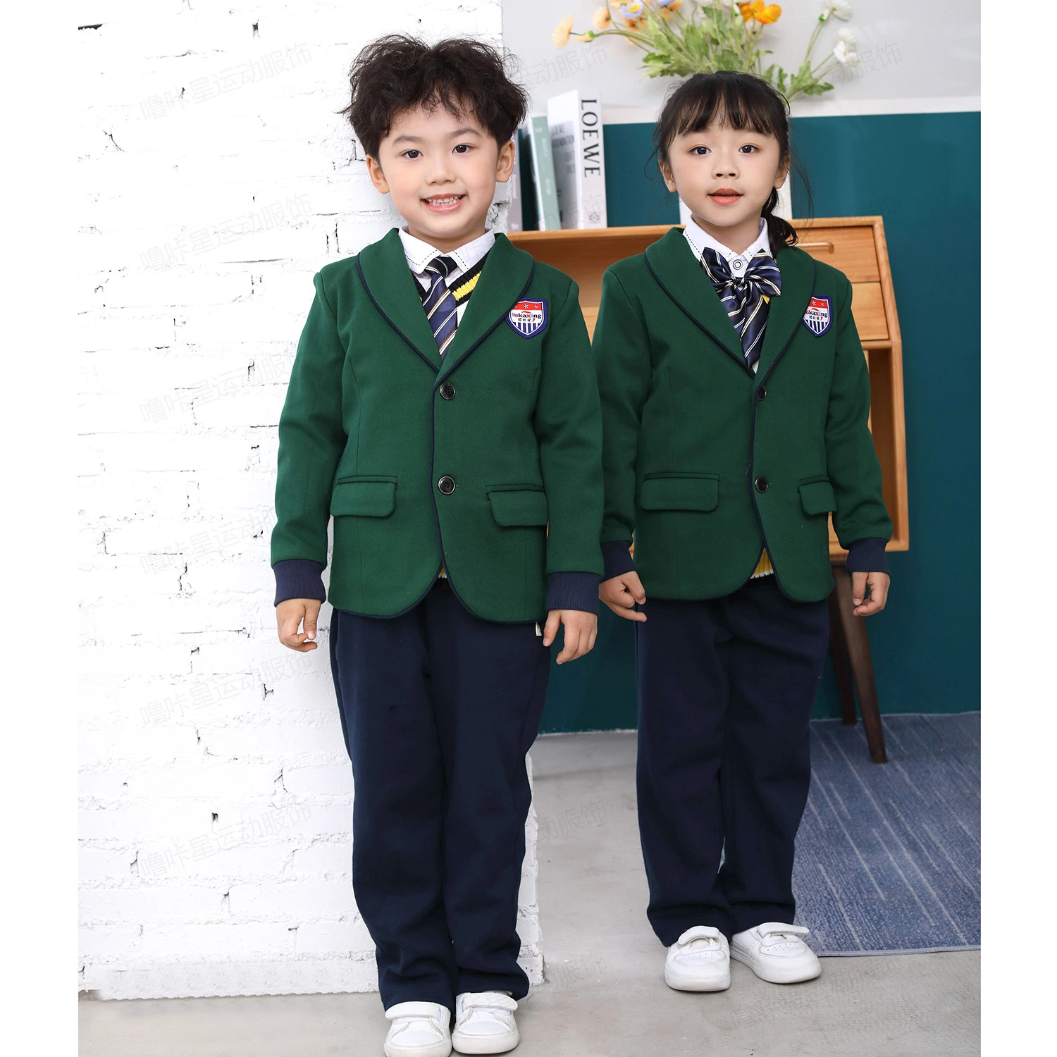 High quality/High cost performance  Attires Long Sleeve Customized Dress Classroom Educational Uniform School Attire