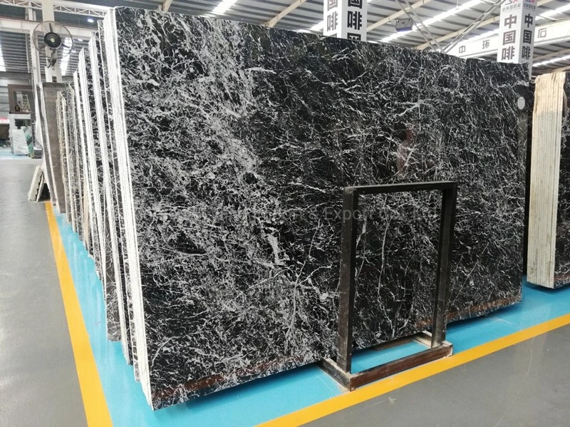 Black Marble Stone for Bathroom Flooring/Tiles/Floor Wall Tile/Countertop/Workbench/Vanity/Coffee/Restaurant Table Top