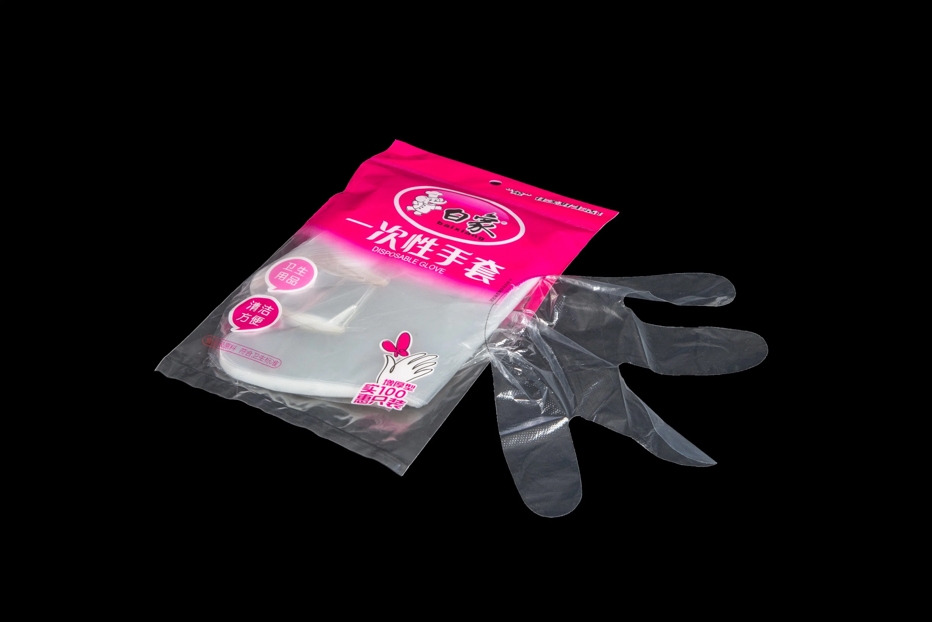 PE desechable Grado alimenticio a prueba de agua HDPE LDPE CPE TPE EVA Guantes para el restaurante Kitchen