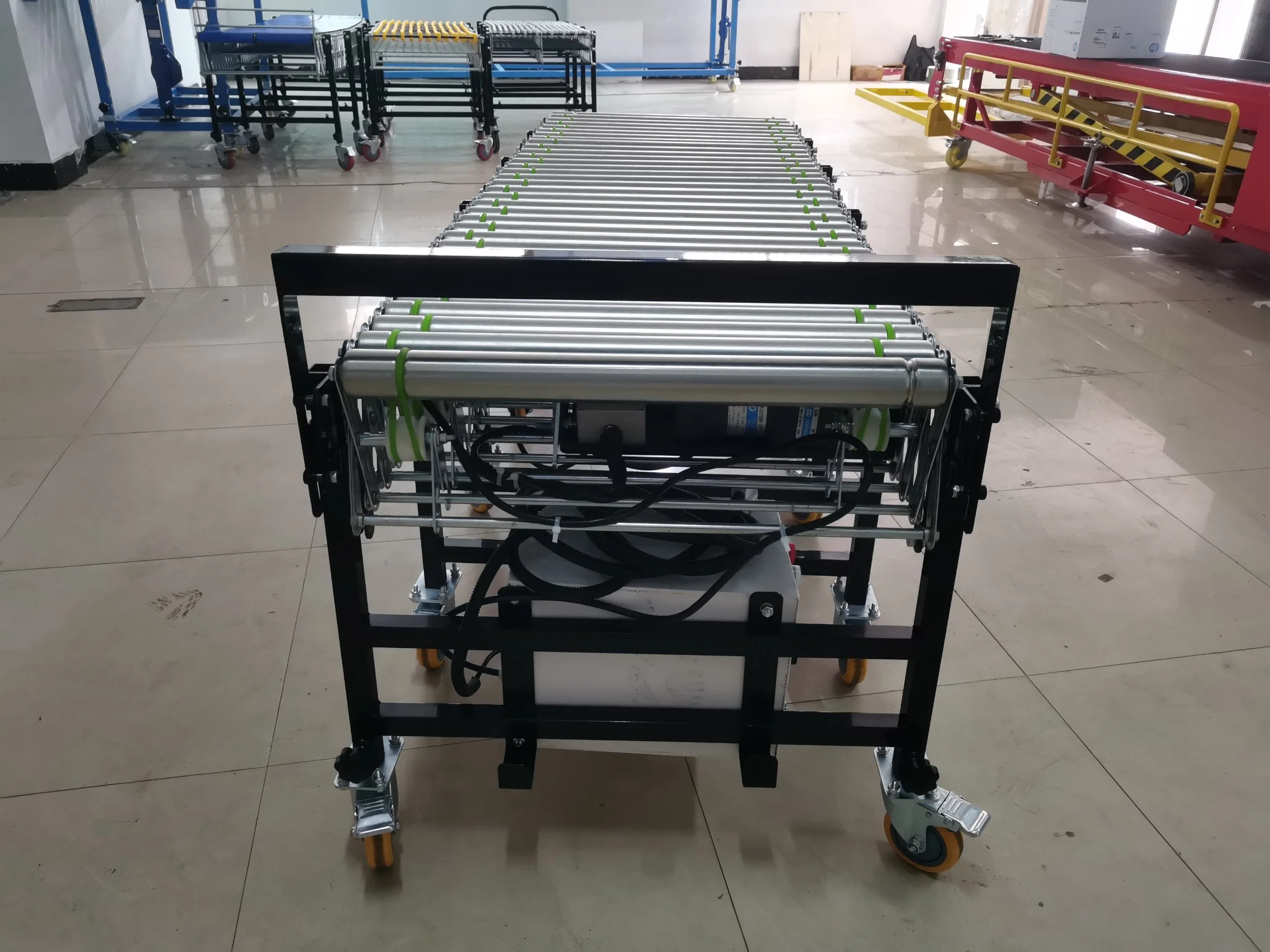 Heißer Verkauf Flexible Powered Roller Conveyor Expandable Motorized Roller Conveyor