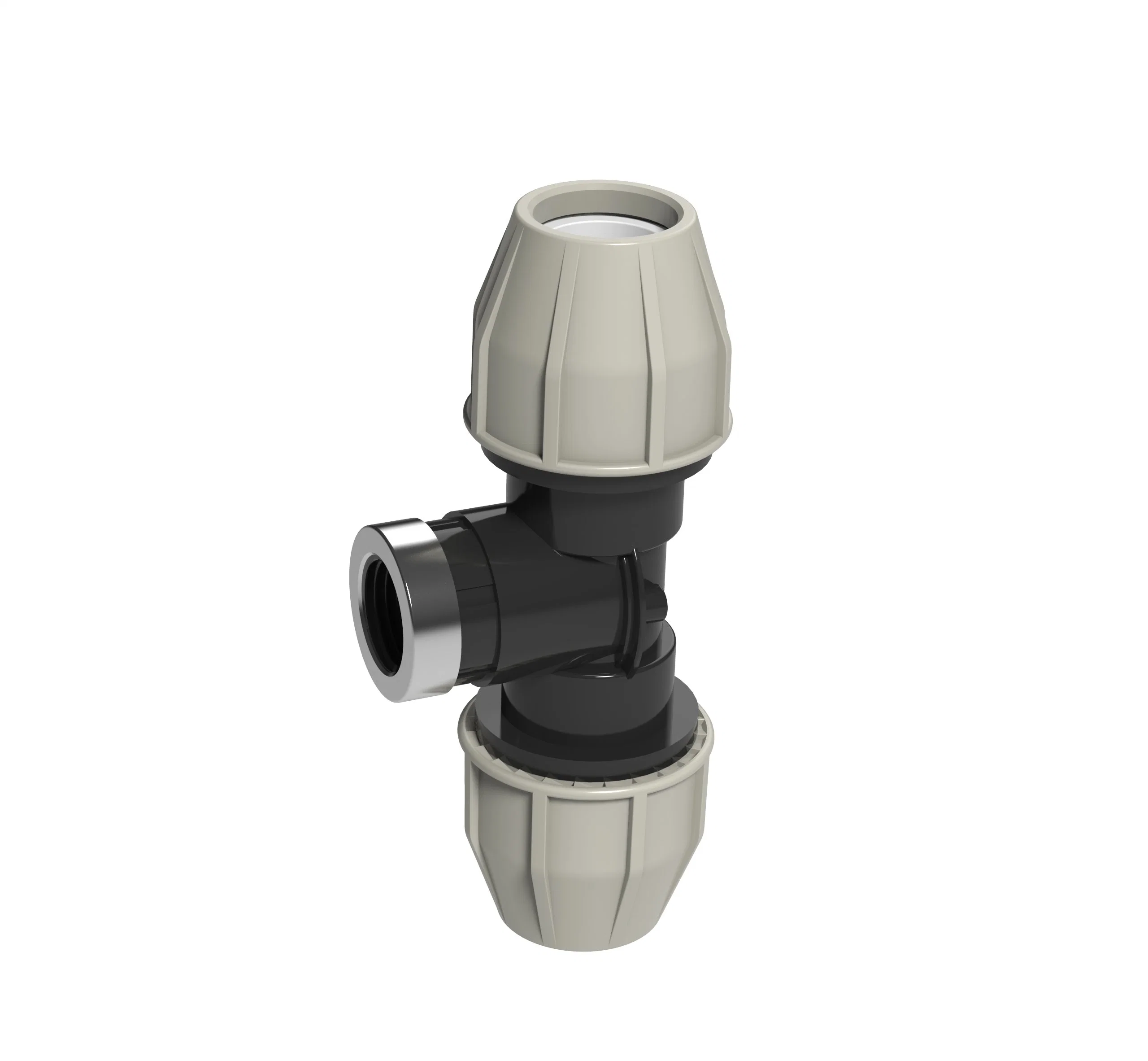 Hi-Q Female Tee Piping Systems PP Compression/Irrigation Fitting Standard Fish Brand ISO1587AS/NZS4129