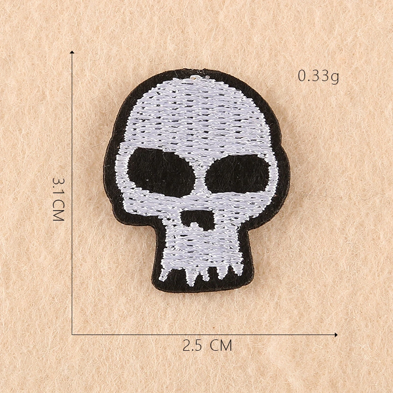 Halloween-Tag Geschenk Dekorieren Sie Maßgeschneiderte Polyester Bestickt Patch