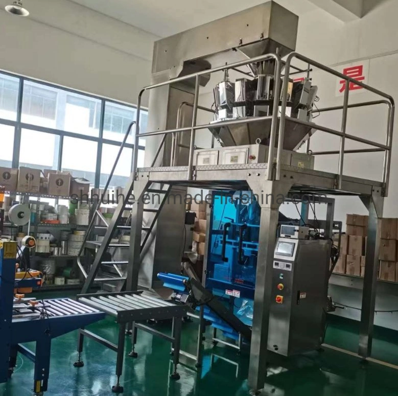 Automatic Granule Food Frozen Dumpling Packaging Machines Multi-Head Weigher Vffs Packing Machine with Thermal Transfer Printing