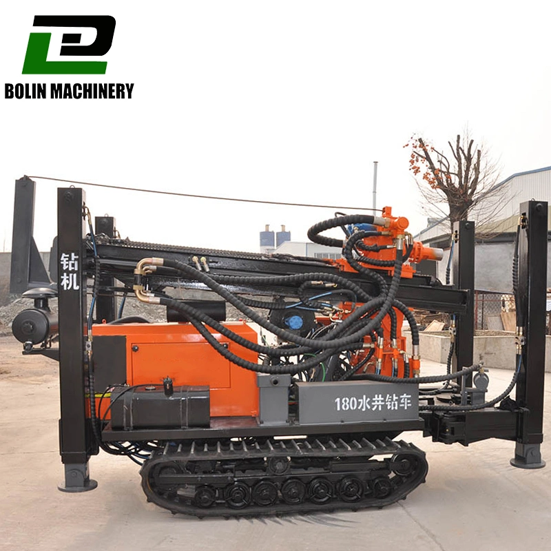 Fy180 Crawler Pneumatic Water Well Drilling Rig 180 Meter Well Drilling Machine with Fast Speed