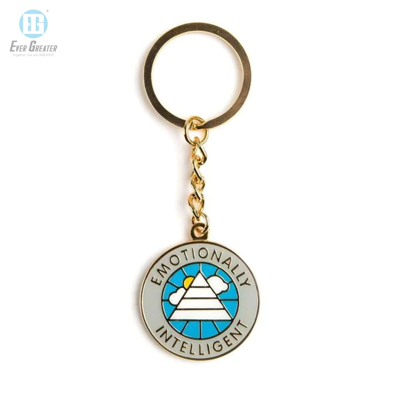 Keychain personalizado de esmalte Charms Metal Keychain