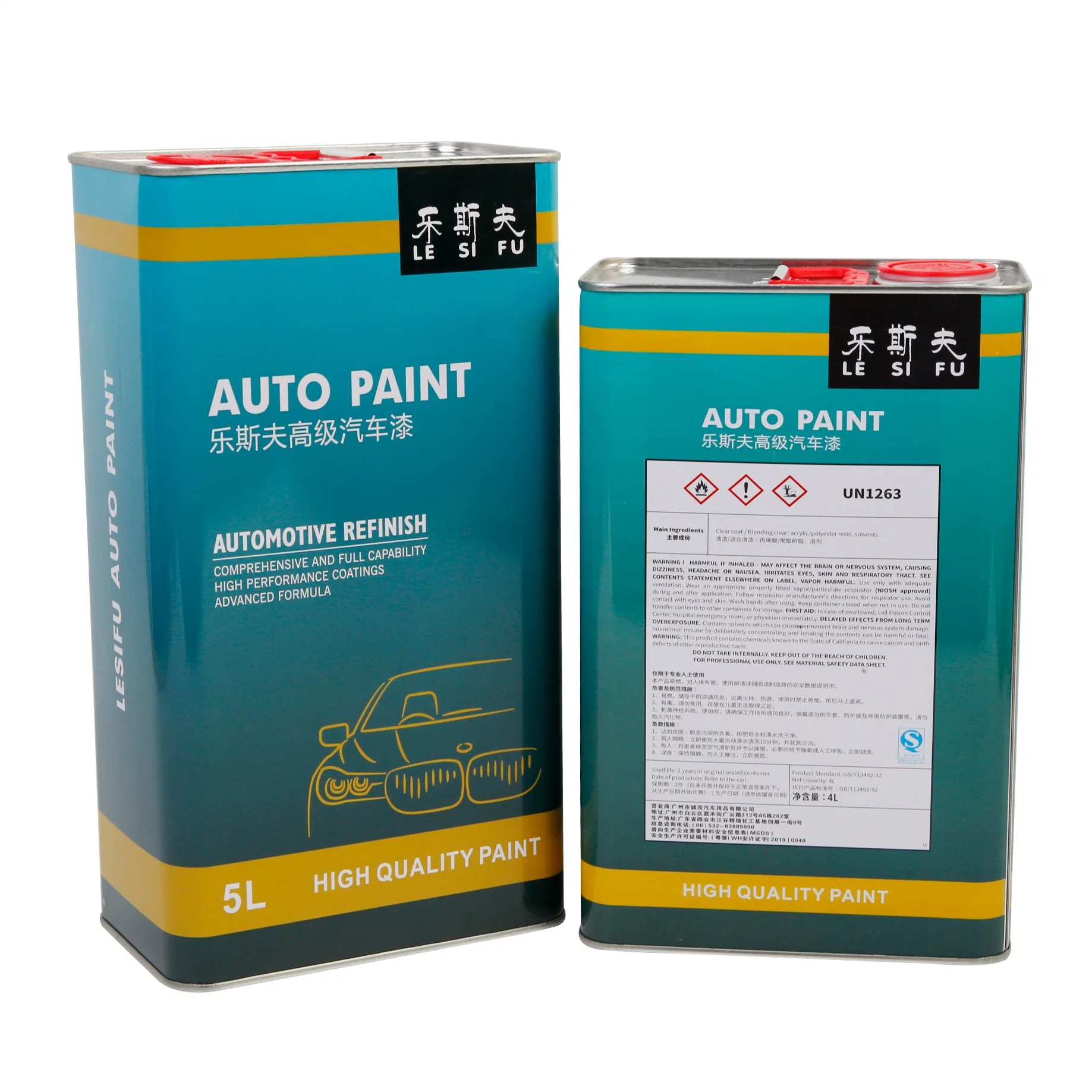 Factory Price Spray Liquid Lesifu Varnish Thinner Automotive Auto Best Car Paint