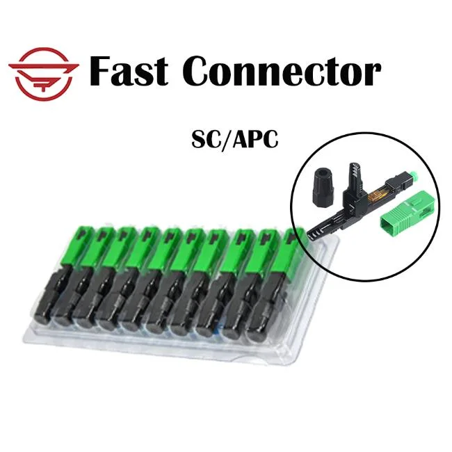 Optic Fiber Fast Connector Sc Upc/APC Single Mode Double Line Slot Field Assembly Quick Connector