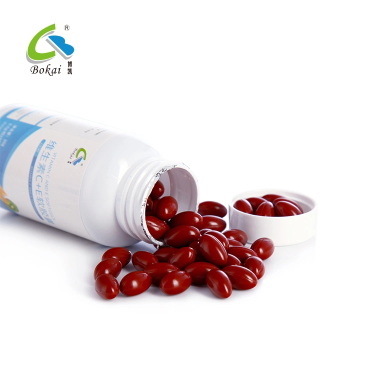 ملحق صحة الطعام بالجملة Capsules Vitamin E + C Softgel