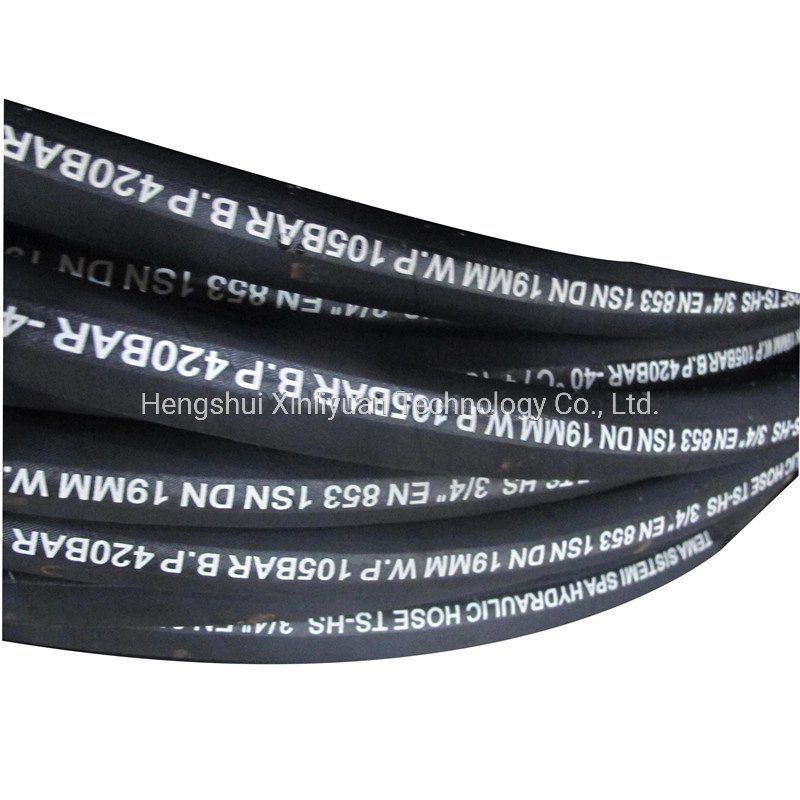 1/2 Inch R1at High Pressure Steel Wire Braided Hydraulic Rubber Hose