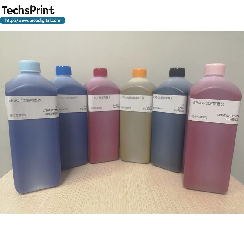 C M Y K 4 цветов чернил растворителя для экологически чистых растворителей принтер