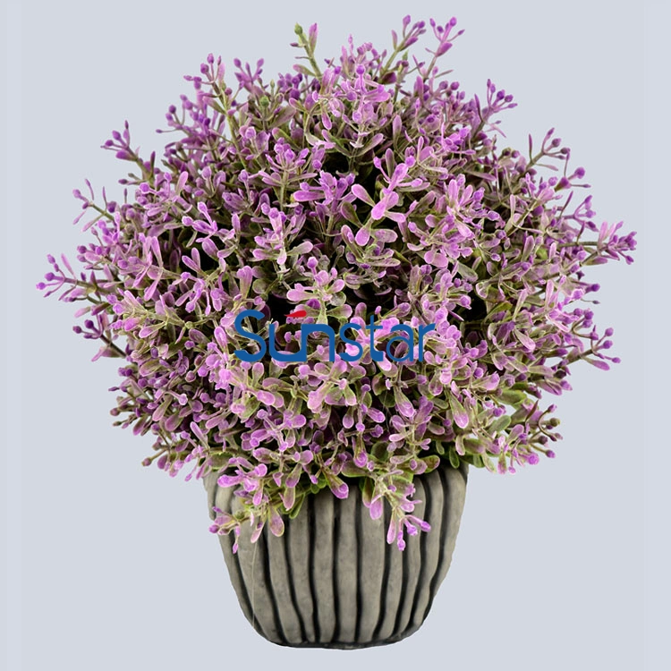 Artificial Plastic Boxwood in Ceramic Pot 21cm Mini Bonsai Plant for Home Decorative Flower Manufacturer Dongguan 50412