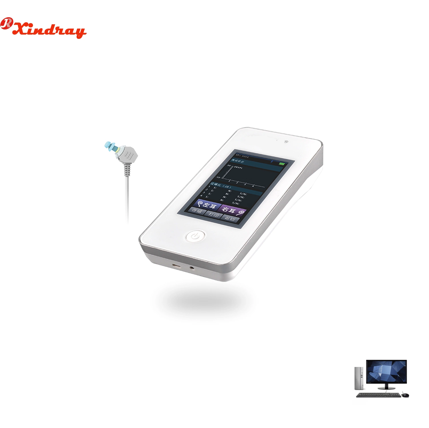 Hospital Medical Equipment Newborn Portable Dpoae and Teoae Infant Oae Hearing Screener