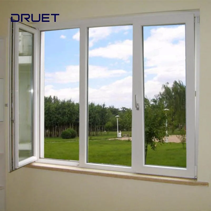 Latest American European Designs UPVC PVC Vinyl House Window