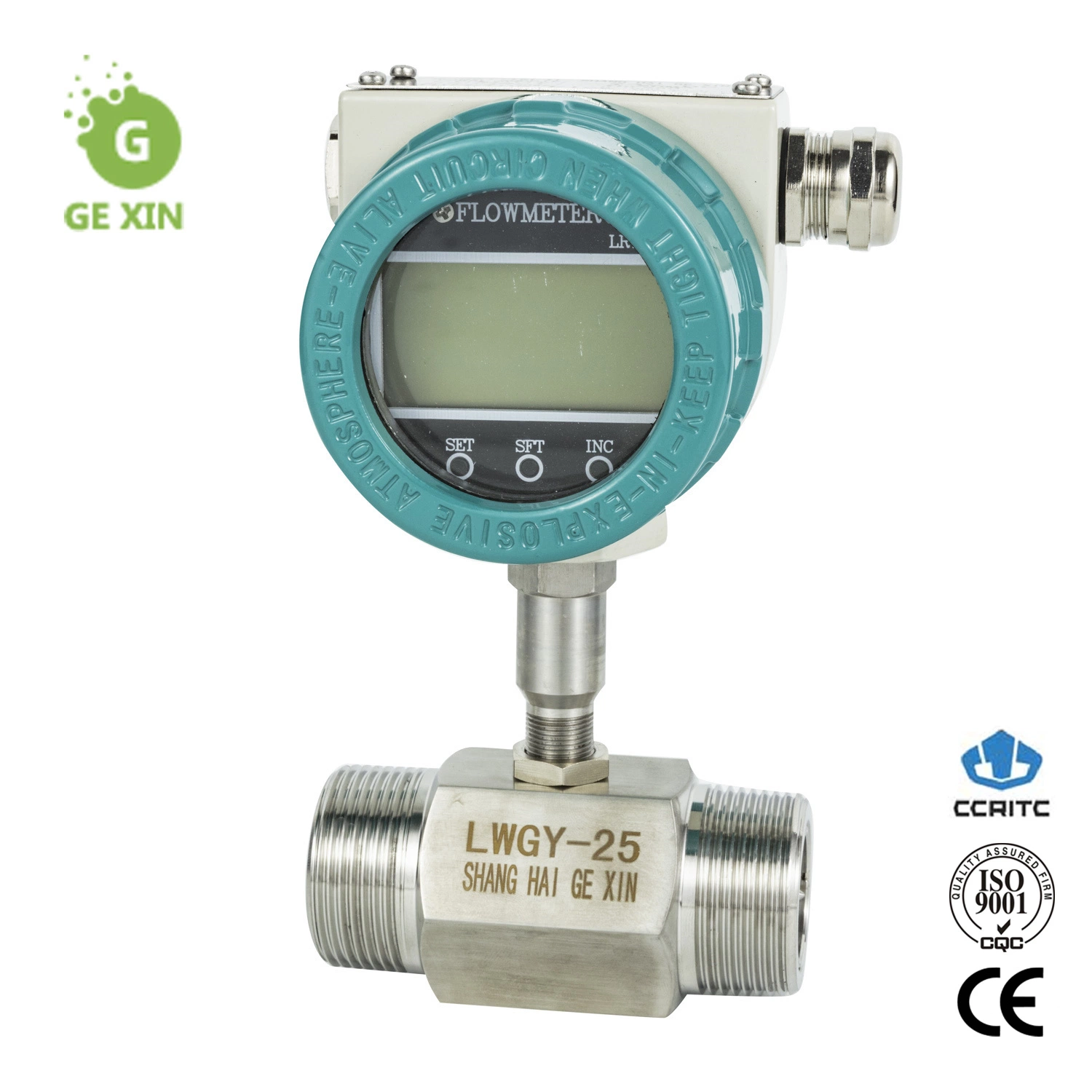 Deionized Water Turbine Flow Meter for Liquid Oxygen with ISO (GXLWGY)