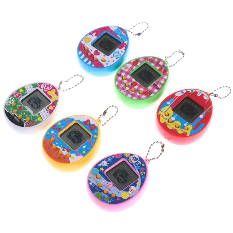 Jeu de clés électronique virtuel porte-clés électronique rétro virtuel nostalgique Machine de jeu numérique PET Tamagotchis