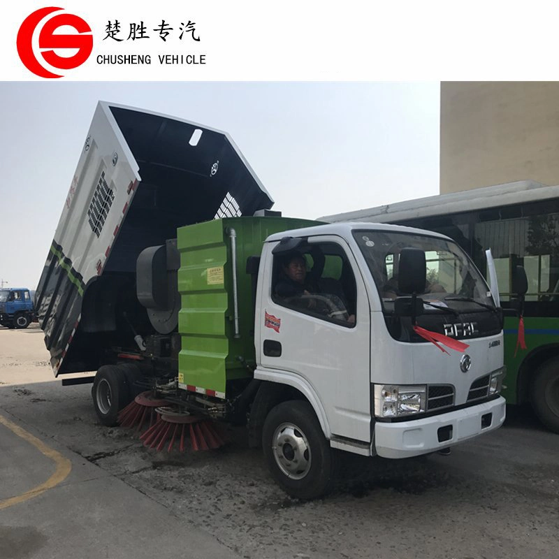 China 4X2 Small Vacuum Street Sweeper Truck Road Sweeping