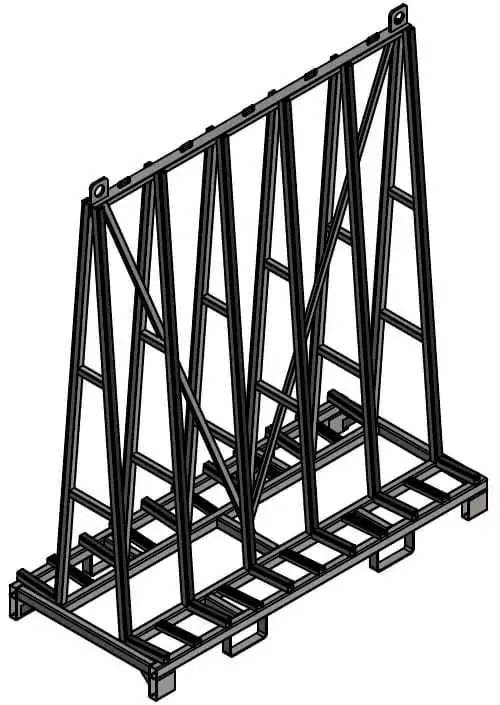 New Type a Frame Trolley for Granite Marble Stone Slabs and Glass