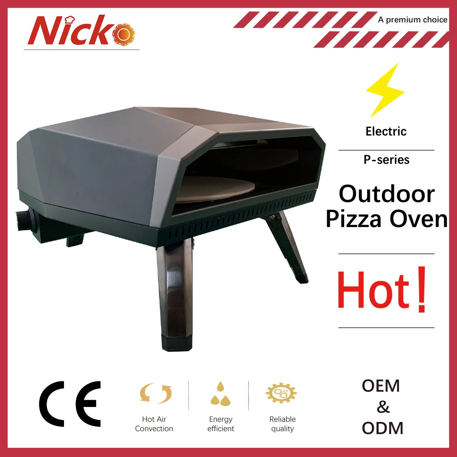 12" Beliebte Gas-Bäckerei Backofen Design Edelstahl Outdoor-Küche Gas BBQ Grill 16 Zoll tragbarer Pizzaofen